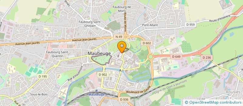 localisation de l'entreprise MONSIEUR KAMEL NEDJMEDDINE  MAUBEUGE