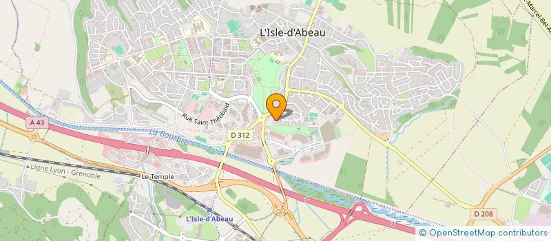 localisation de l'entreprise MONSIEUR KAMEL NEKAZ  L'ISLE-D'ABEAU