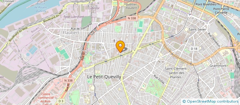 localisation de l'entreprise MONSIEUR KAMEL OUAMANE  LE PETIT-QUEVILLY