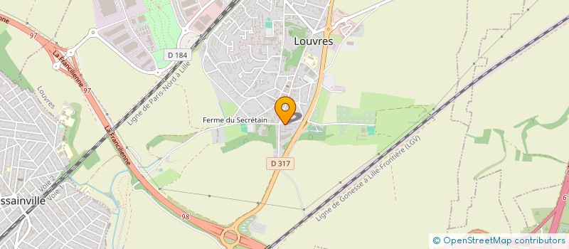 localisation de l'entreprise MONSIEUR KAMEL OUGUEMAT TAMDA  LOUVRES