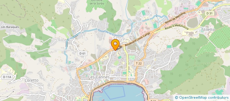 localisation de l'entreprise MONSIEUR KAMEL OUSSA à AJACCIO