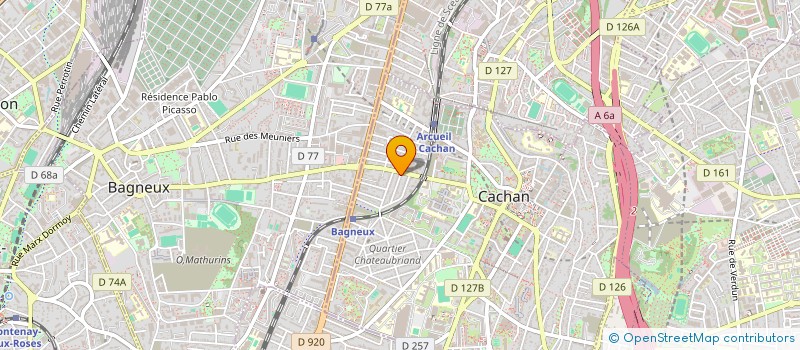 localisation de l'entreprise MONSIEUR KAMEL REBAI  CACHAN