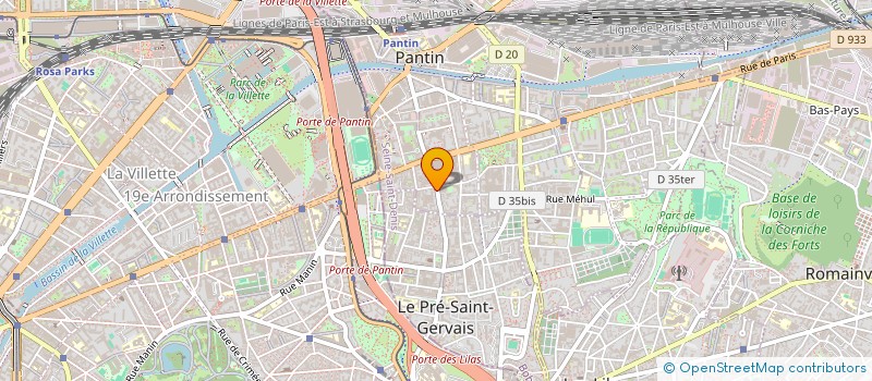 localisation de l'entreprise MONSIEUR KAMEL SADAOUI  PANTIN