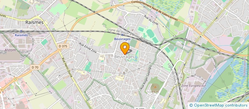 localisation de l'entreprise MONSIEUR KAMEL SELMANI  BEUVRAGES