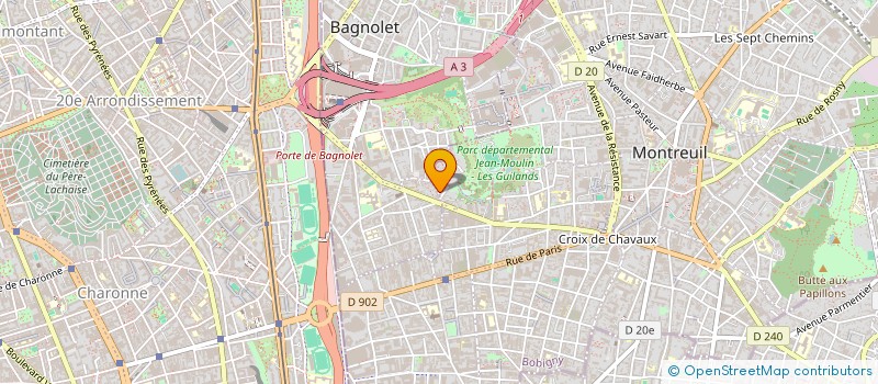 localisation de l'entreprise MONSIEUR KAMEL TABORSKI à MONTREUIL