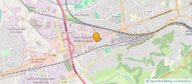 localisation de l'entreprise MONSIEUR KAMEL TAICH  BRIVE-LA-GAILLARDE