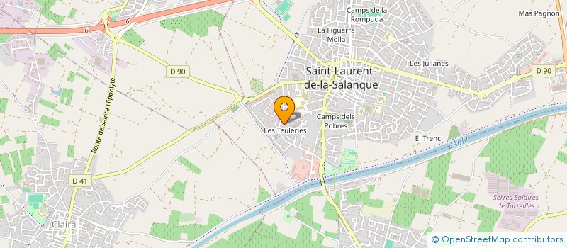 localisation de l'entreprise MONSIEUR KAMEL TATAA à SAINT-LAURENT-DE-LA-SALANQUE