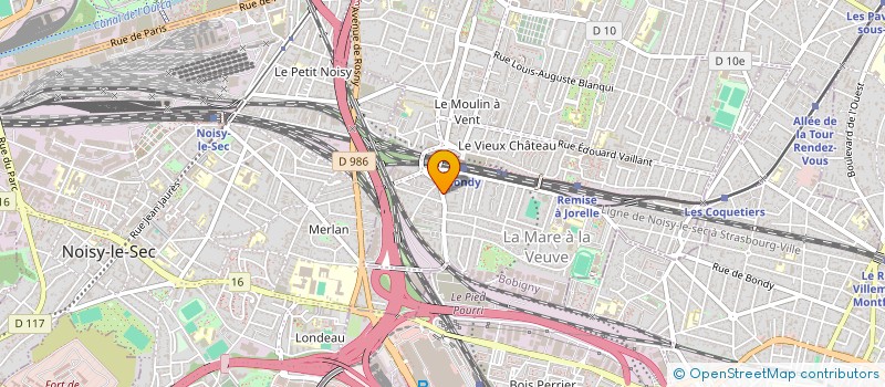 localisation de l'entreprise MONSIEUR KAMEL TOUHAMI  BONDY