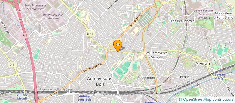 localisation de l'entreprise MONSIEUR KAMEL YALAOUI à AULNAY-SOUS-BOIS