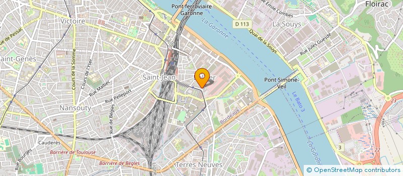 localisation de l'entreprise MONSIEUR KAMEL ZABEL  BORDEAUX