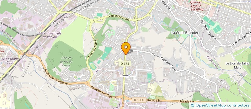 localisation de l'entreprise MONSIEUR KAMENI CHAMGOUE à ANGOULEME