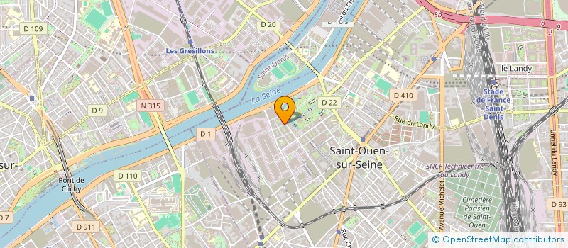 localisation de l'entreprise MONSIEUR KAMERONN ROUDEIX à SAINT-OUEN-SUR-SEINE
