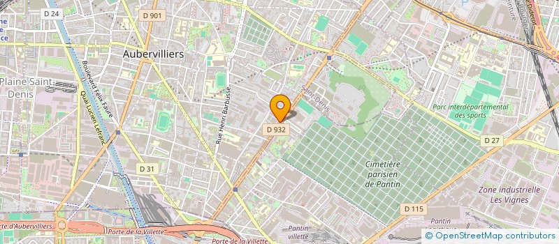 localisation de l'entreprise MONSIEUR KAMIL BOUZOUBAA à AUBERVILLIERS
