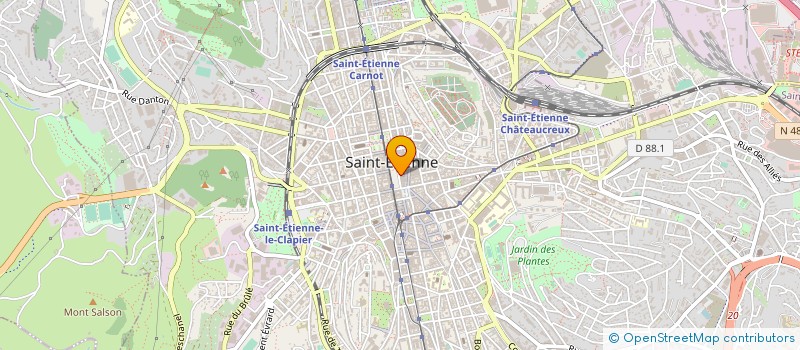 localisation de l'entreprise MONSIEUR KAMIL DYRAK  SAINT-ETIENNE