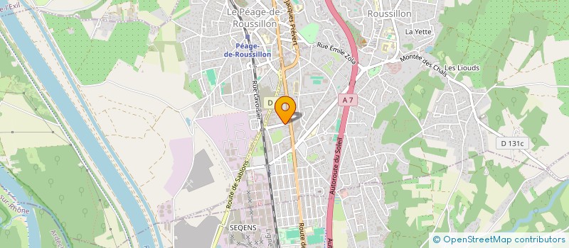 localisation de l'entreprise MONSIEUR KAMIL MADACI  ROUSSILLON