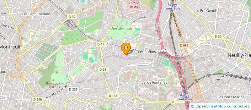 localisation de l'entreprise MONSIEUR KAMOLJON MIRZOBOEV à MONTREUIL
