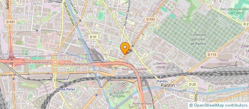 localisation de l'entreprise MONSIEUR KAMRAN AHMADZAI  AUBERVILLIERS