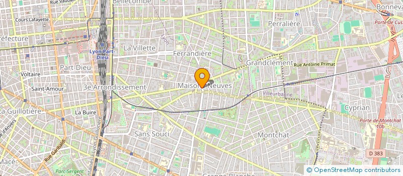 localisation de l'entreprise MONSIEUR KAMRAN OUMARZE  VILLEURBANNE