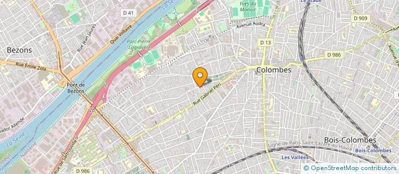 localisation de l'entreprise MONSIEUR KANAI LAGRENE à COLOMBES