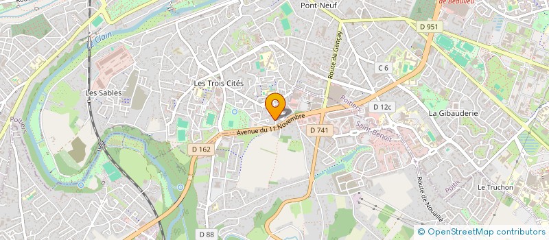 localisation de l'entreprise MONSIEUR KANDIOURA CISSE  POITIERS