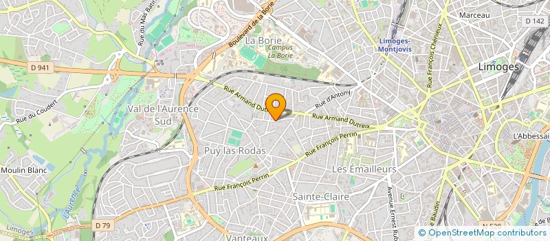 localisation de l'entreprise MONSIEUR KANDJOURA DIABY à LIMOGES