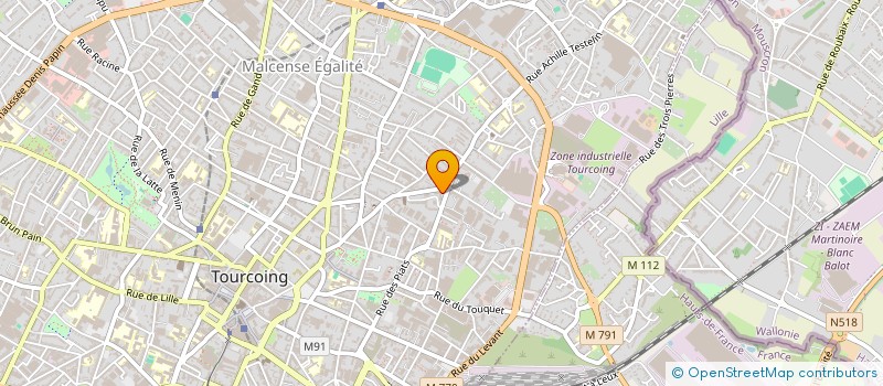 localisation de l'entreprise MONSIEUR KANDJOURA SYLLA à TOURCOING
