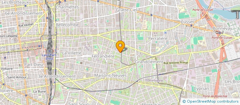 localisation de l'entreprise MONSIEUR KANEWAR ARAFAT  VILLEURBANNE