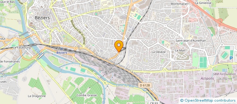 localisation de l'entreprise MONSIEUR KANFORY DIABY  BEZIERS