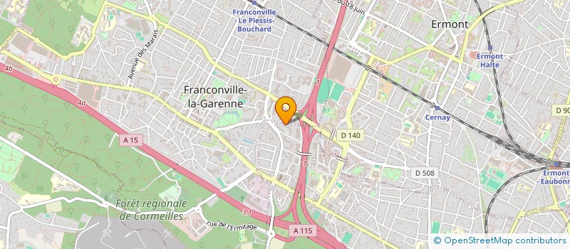 localisation de l'entreprise MONSIEUR KANJURA SAWANEH  SANNOIS