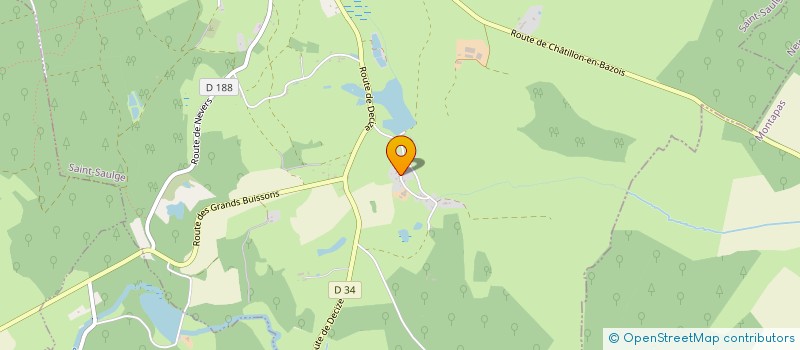 localisation de l'entreprise MONSIEUR KANTIN LESCAUDRON  ST SAULGE