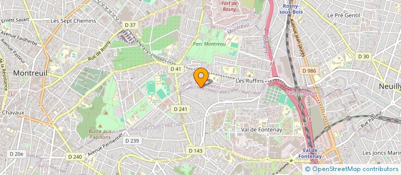 localisation de l'entreprise MONSIEUR KAOANE GOUTTE à MONTREUIL