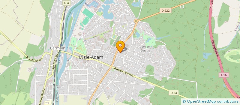 localisation de l'entreprise MONSIEUR KAON MARIGNAN  L'ISLE-ADAM