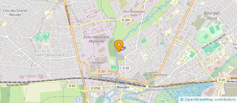 localisation de l'entreprise MONSIEUR KAOU DIALLO  BOURGES