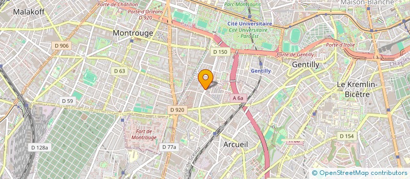 localisation de l'entreprise MONSIEUR KAOU MAGASSA  ARCUEIL