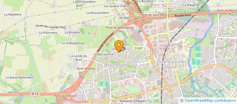 localisation de l'entreprise MONSIEUR KAOURENTIN MORAND  RENNES