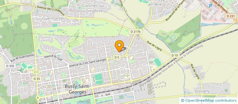 localisation de l'entreprise MONSIEUR KAOUSSEN GARBA ZAKARY  BUSSY-SAINT-GEORGES