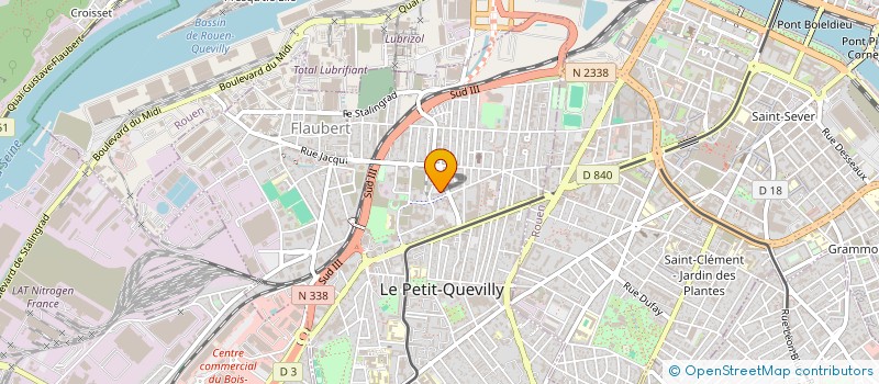 localisation de l'entreprise MONSIEUR KAOUSSOU FOFANA à LE PETIT-QUEVILLY