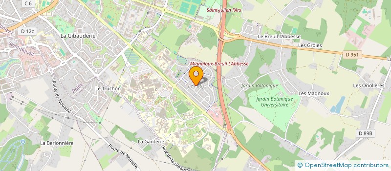 localisation de l'entreprise MONSIEUR KAOUSSOUBA FOFANA  POITIERS