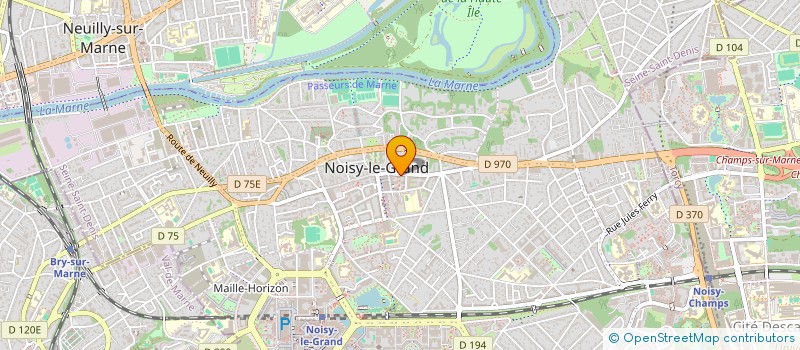 localisation de l'entreprise MONSIEUR KAPEU GONKANOU à NOISY-LE-GRAND