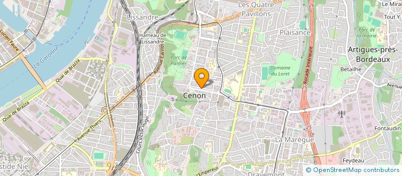 localisation de l'entreprise MONSIEUR KARAM AYADA  CENON