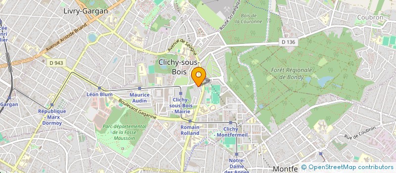 localisation de l'entreprise MONSIEUR KARAM MAHROUG à CLICHY-SOUS-BOIS