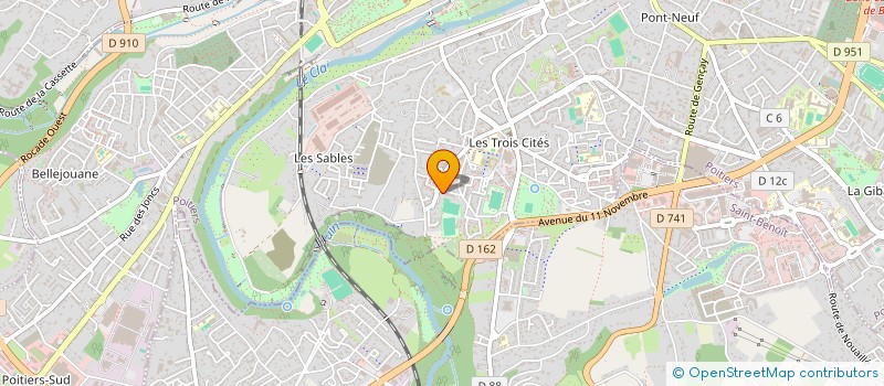 localisation de l'entreprise MONSIEUR KARAMBA BADJO  POITIERS