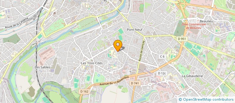 localisation de l'entreprise MONSIEUR KARAMBA CISSE  POITIERS