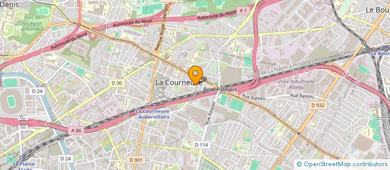 localisation de l'entreprise MONSIEUR KARAMBA DIABY à LA COURNEUVE