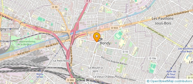 localisation de l'entreprise MONSIEUR KARAMBA DIABY  BONDY