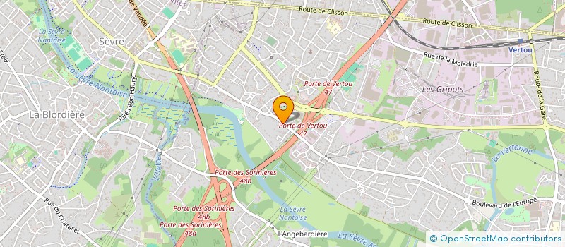 localisation de l'entreprise MONSIEUR KARAMBA DIABY  VERTOU