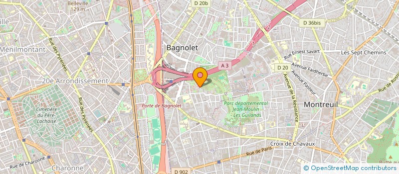 localisation de l'entreprise MONSIEUR KARAMBA DRAME à BAGNOLET