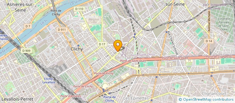 localisation de l'entreprise MONSIEUR KARAMBA KEBE à CLICHY