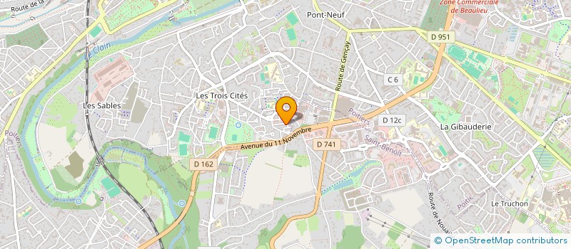 localisation de l'entreprise MONSIEUR KARAMBA SAVANE  POITIERS