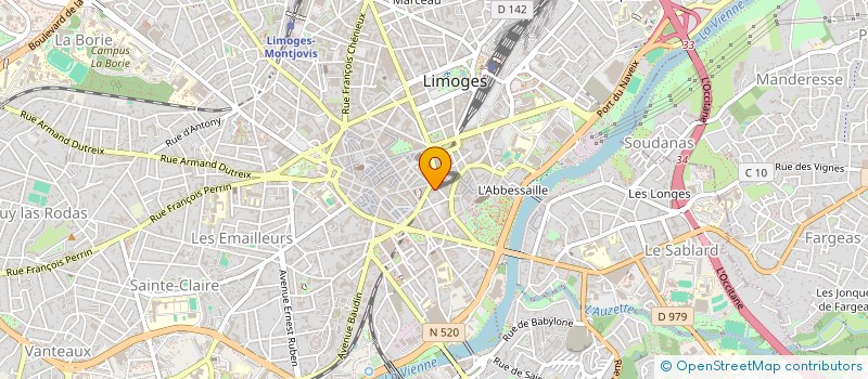 localisation de l'entreprise MONSIEUR KARAMBA SOUARE à LIMOGES